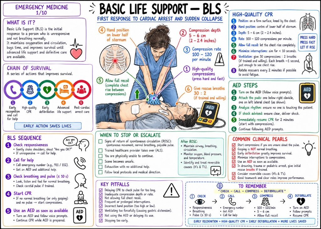 02/10 Basic Life Support - BLS: First Response to Cardiac Arrest & Sudden Collapse