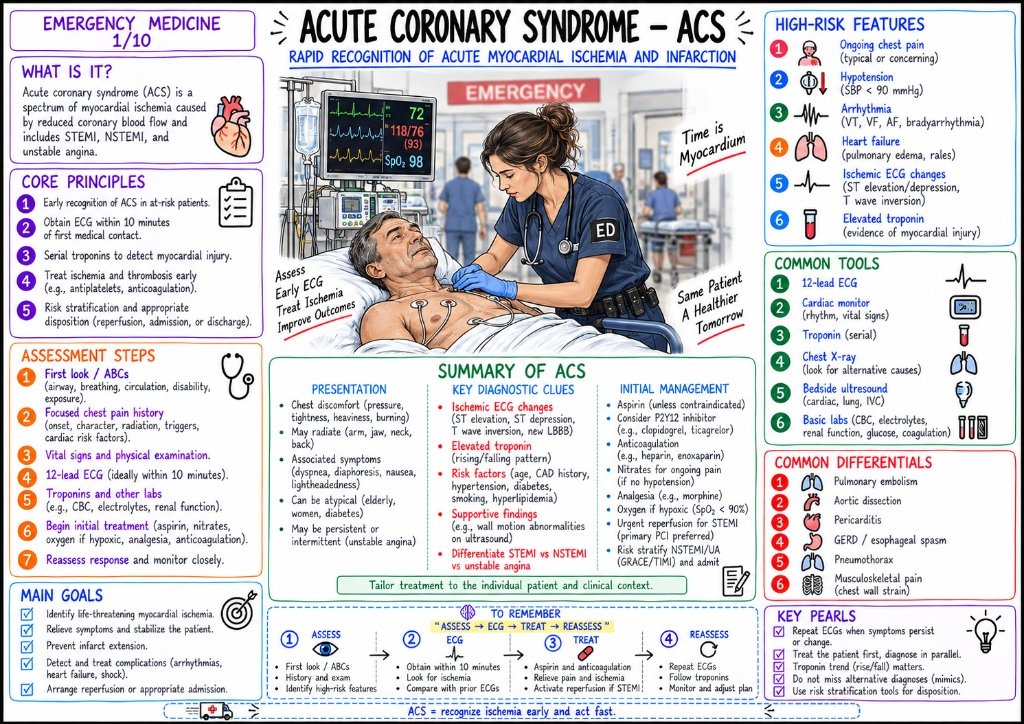 Acute Coronary Syndrome - ACS: Rapid Recognition & Management