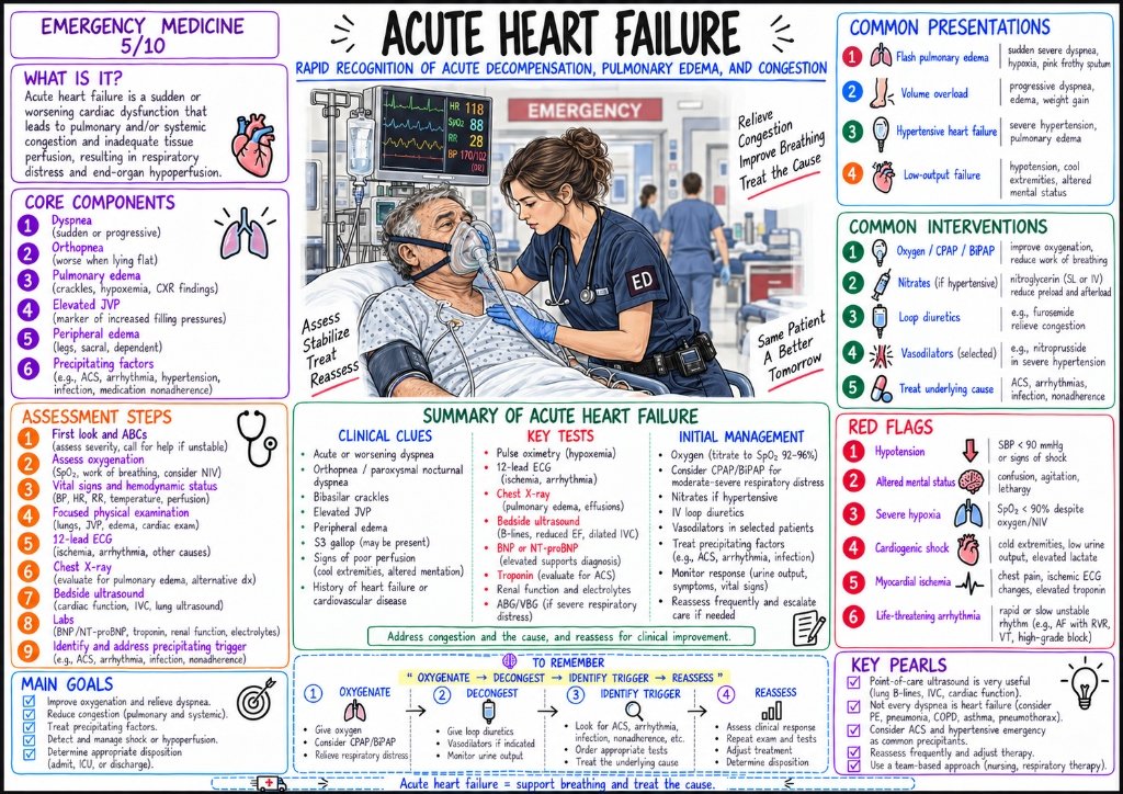 Acute Heart Failure: Rapid Recognition & Decongestion