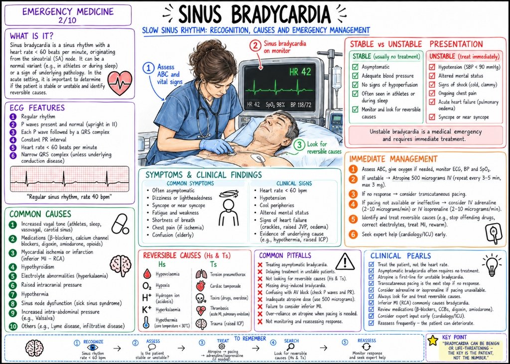Sinus Bradycardia: Recognition, Causes & Emergency Management