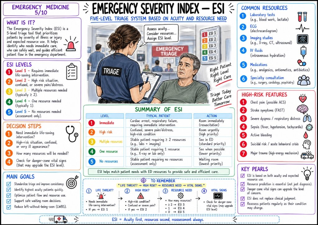 09/10 Emergency Severity Index - ESI: Five-Level Triage System