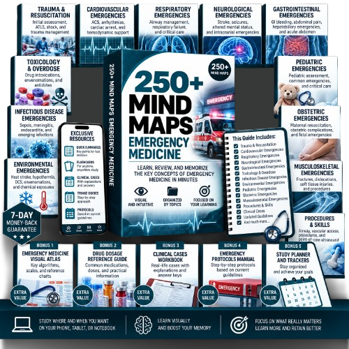 250+ Emergency Medicine Mind Maps Pack